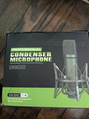 Professional Condenser Microphone - Black